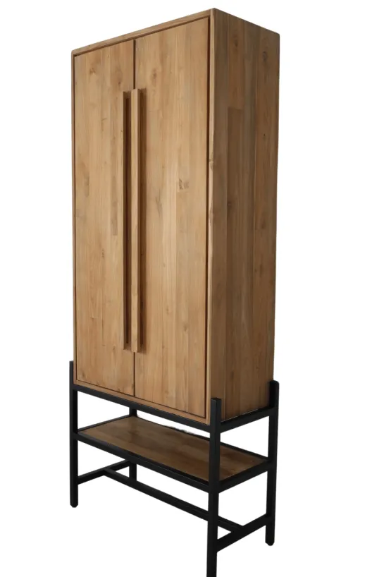 Teak houten opbergkast 90 cm