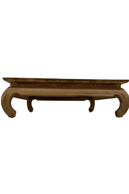 Teakhouten opiumtafel 120×120