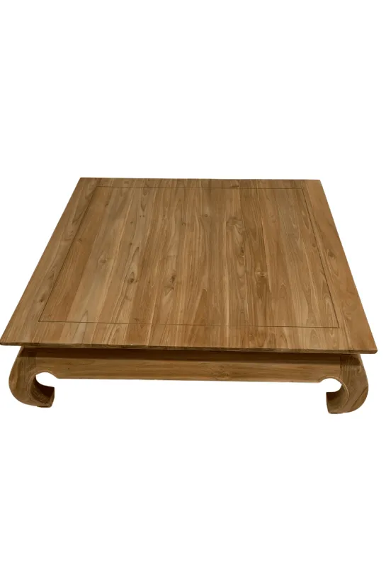 Teakhouten opiumtafel 120×120