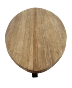 Teakhouten ovale eettafel