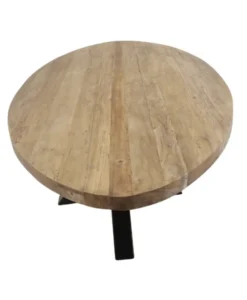 Teakhouten ovale eettafel