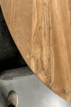 Teak houten ovale eettafel 220 cm