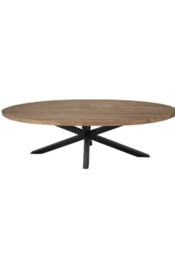 Teakhouten ovale eettafel 260 cm