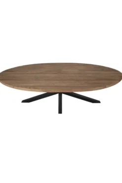 Teakhouten ovale eettafel 260 cm