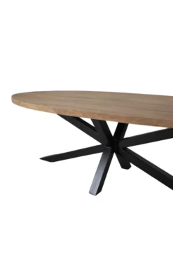Teakhouten ovale eettafel 260 cm
