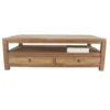 Teak houten salontafel met lade