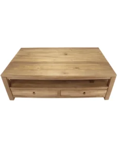 Teak houten salontafel met lade