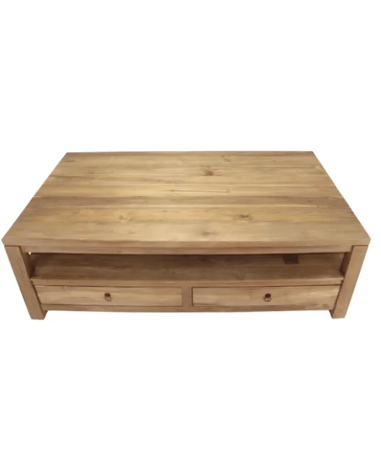 Teak houten salontafel met lade