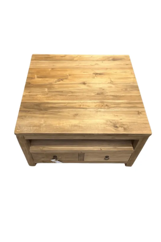 Teak houten salontafel met lade