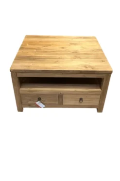 Teak houten salontafel met lade