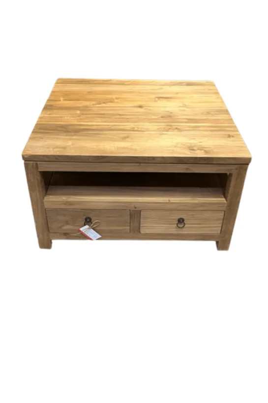 Teak houten salontafel met lade