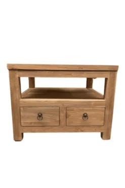 Teak houten salontafel met lade