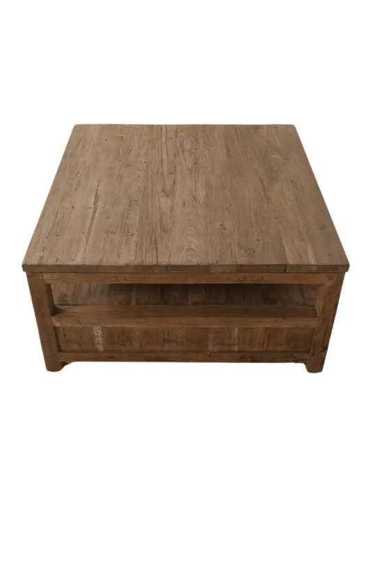 Teakhouten salontafel met lades