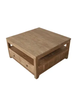 Teakhouten salontafel met lades