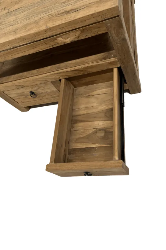 Teakhouten salontafel met lades