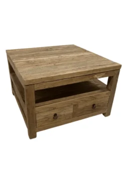 Teakhouten salontafel met lades