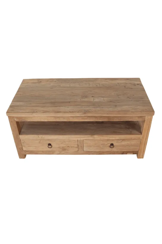 Teakhouten salontafel met lades