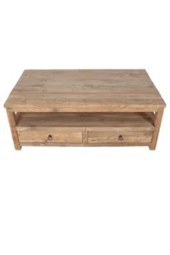 Teakhouten salontafel met lades