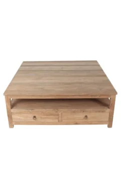 Teakhouten salontafel met lades