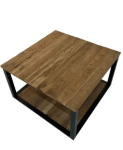 Teakhouten salontafel met onderblad