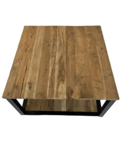 Teakhouten salontafel met onderblad