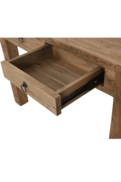 teak houten sidetable met 2 lades 100 cm