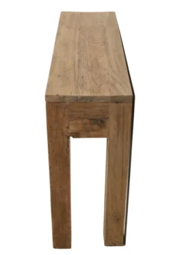 teak houten sidetable met 2 lades 100 cm