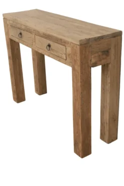 teak houten sidetable met 2 lades 100 cm