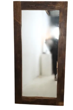 Teakhouten Spiegel – Donkerbruin | Rechthoekig