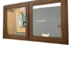 Teak houten spiegelkast 120 cm