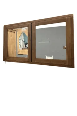 Teak houten spiegelkast 120 cm