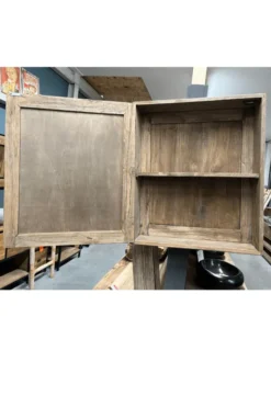 Teak houten spiegelkast 60 cm