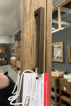 Teak houten spiegelkast 60 cm