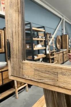 Teak houten spiegelkast 60 cm