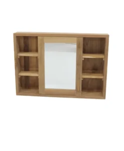 Teakhouten spiegelkast 1 meter