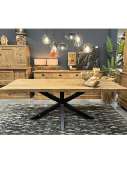 Teakhouten tafel – vervaardigd uit gerecycled massief teak 220 cm