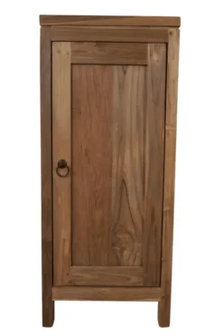Teak houten toiletkastje 36x25x85h cm
