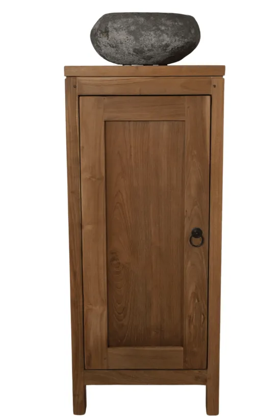 Teak houten toiletkastje 36x25x85h cm