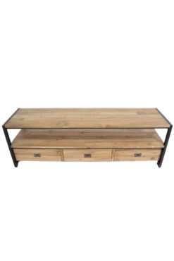 Teakhouten tv meubel industrieel 170