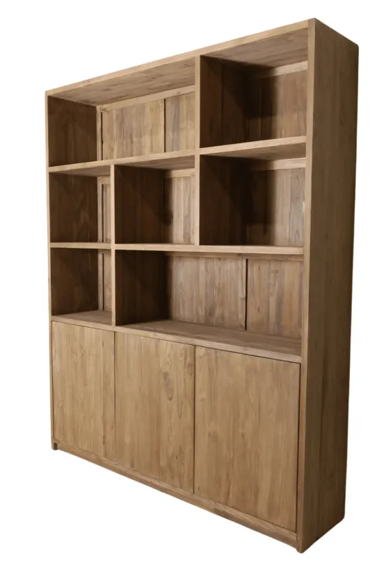 Teak houten vakkenkast 180 cm