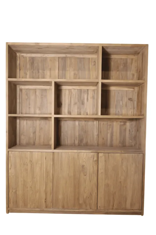 Teak houten vakkenkast 180 cm