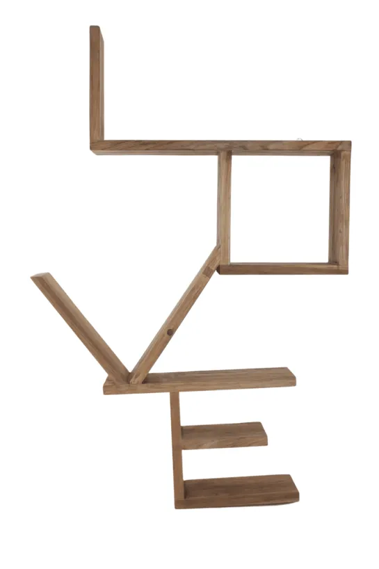 Teakhouten wandrek / wanddecoratie