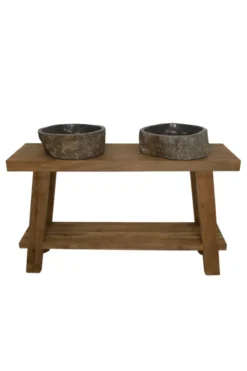 Teakhouten Wandtafel/ badkamermeubel 120 of 140