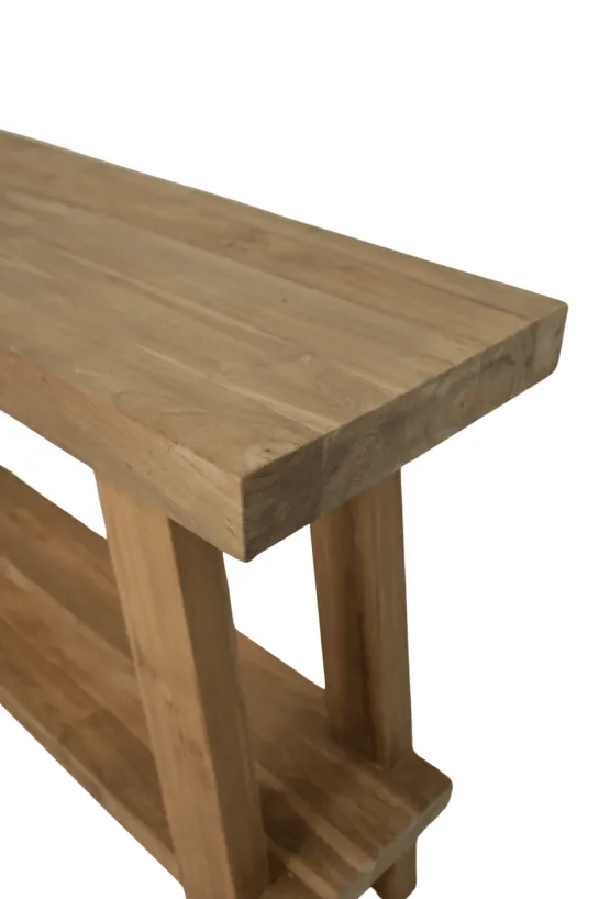 Teakhouten Wandtafel/ badkamermeubel 120 of 140