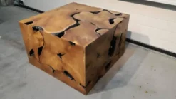 Teak kubus salontafel
