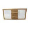 Teak spiegel met plankjes