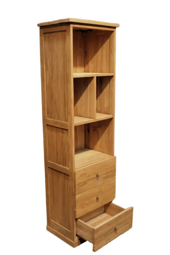 Teak vakkenkast / kolomkast
