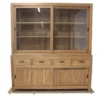 Teak vitrinekast 220 landelijke stijl