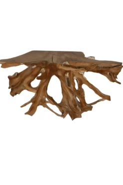 Teak wortel side table 130 cm