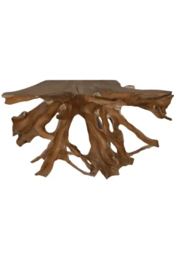 Teak wortel side table 130 cm